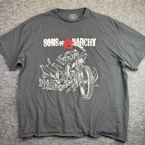 Sons of Anarchy T-Shirt Mens 3XL Black Grim Reaper Motorcycle Graphic Tee Cotton